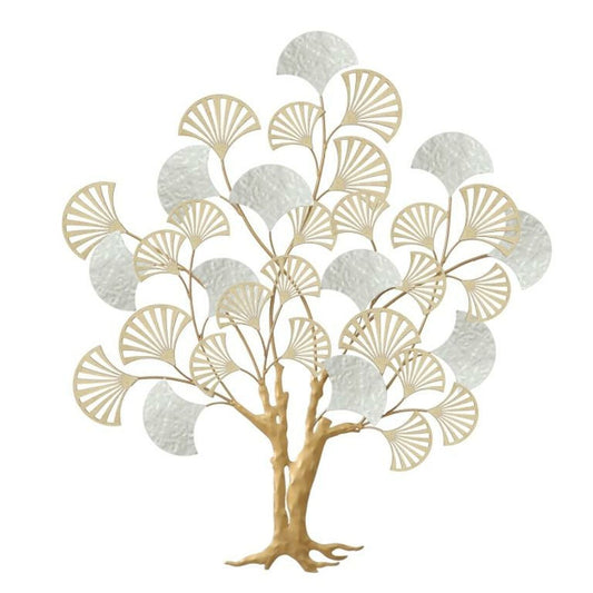 GoldLeaf™ Tree Wall Art – DKD Home Decor Golden White